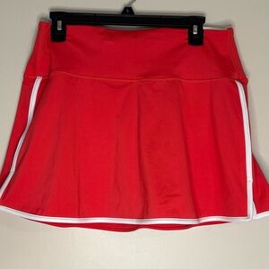 DSG New Coral with White Trim Althletic Skort Large